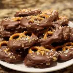 Chocolate-Covered Pretzels with Toffee & Sea Salt