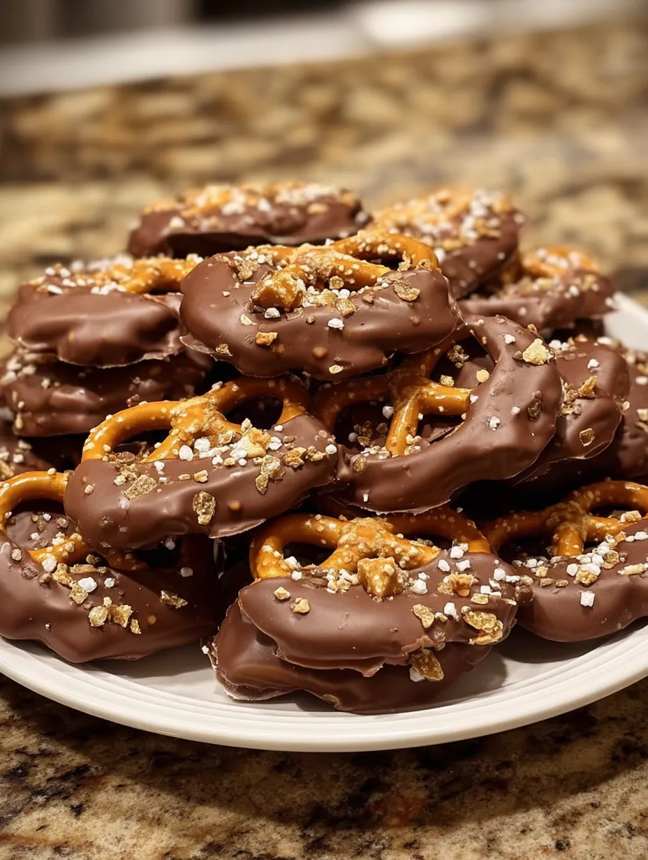 🍫 Chocolate-Covered Pretzels with Toffee & Sea Salt: A Sweet & Salty Masterpiece You’ll Crave All Year Long