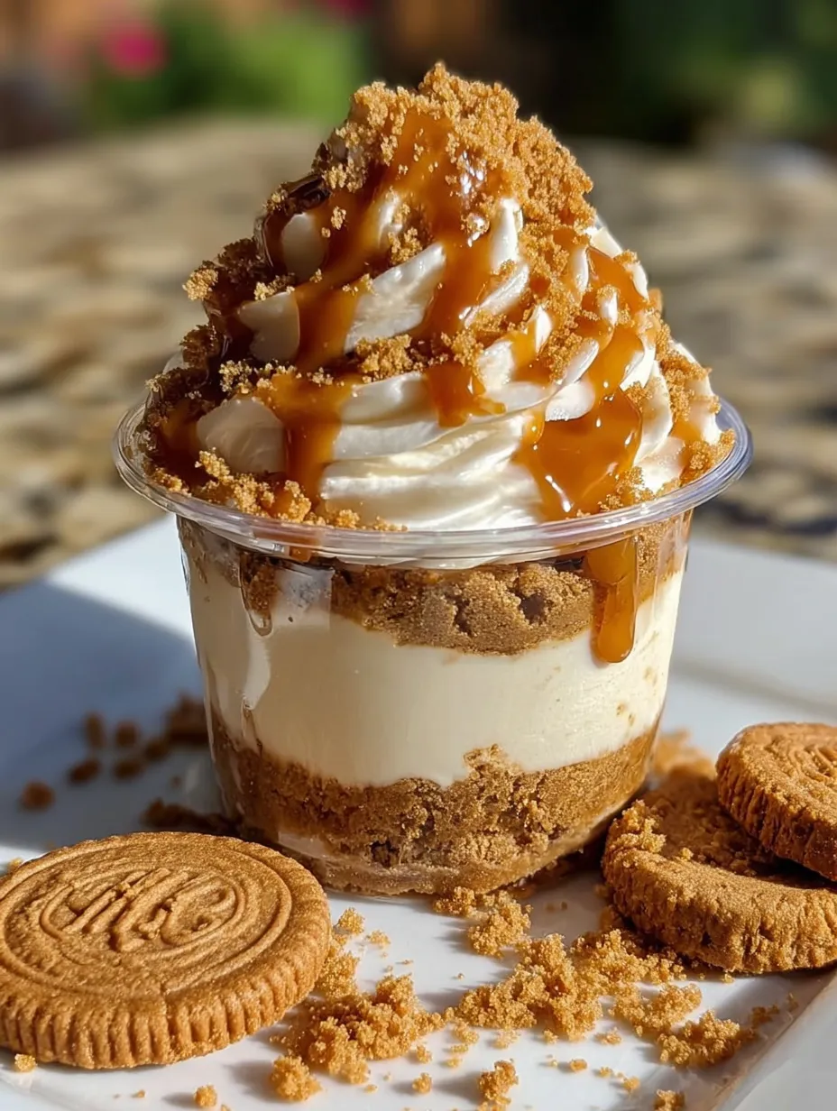 Cookie Butter Cheesecake Cup
