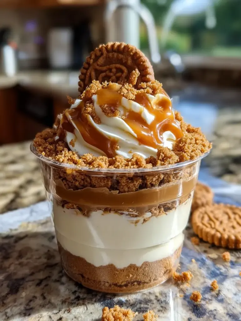 Cookie Butter Cheesecake Cup