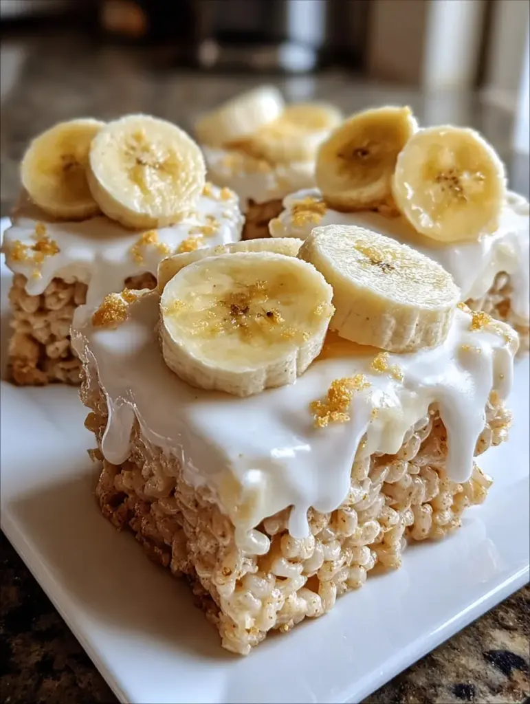Banana Pudding Rice Krispie Treats