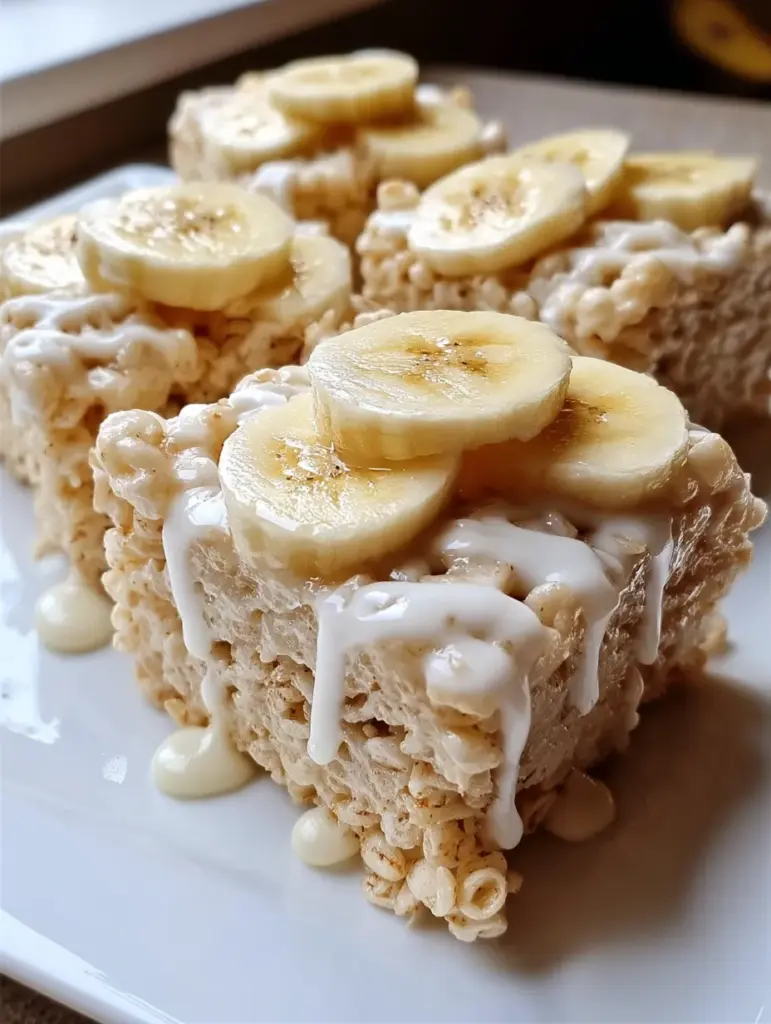 Banana Pudding Rice Krispie Treats
