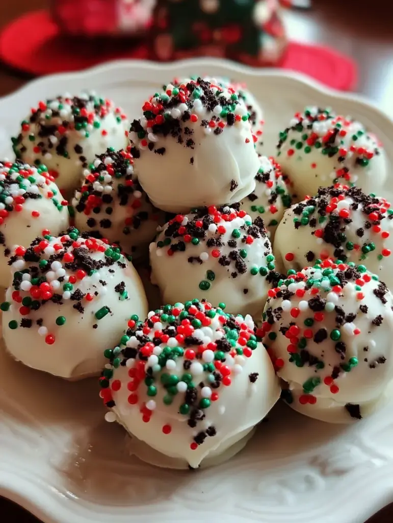 Oreo Balls for Christmas