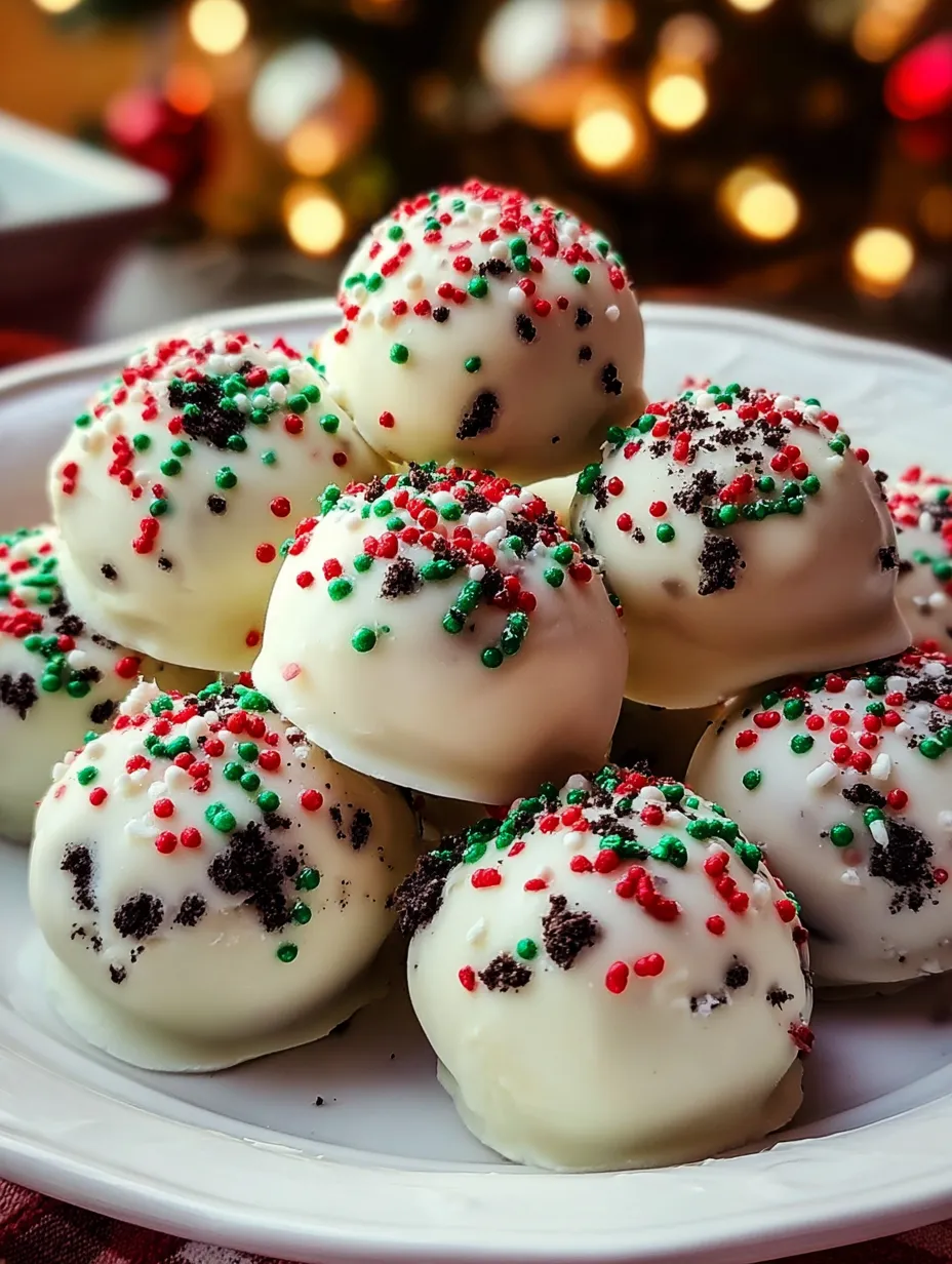 Oreo Balls for Christmas