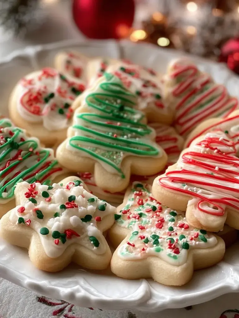 Soft Christmas Cut-Out Sugar Cookies