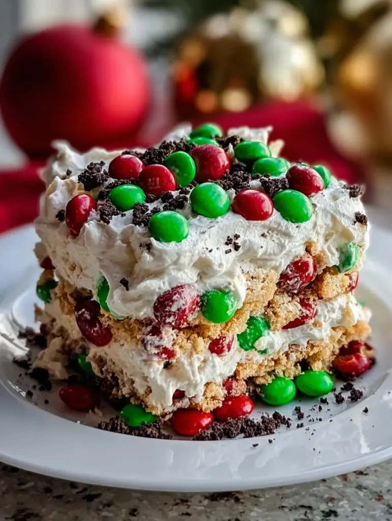 Christmas Cookie Lasagna