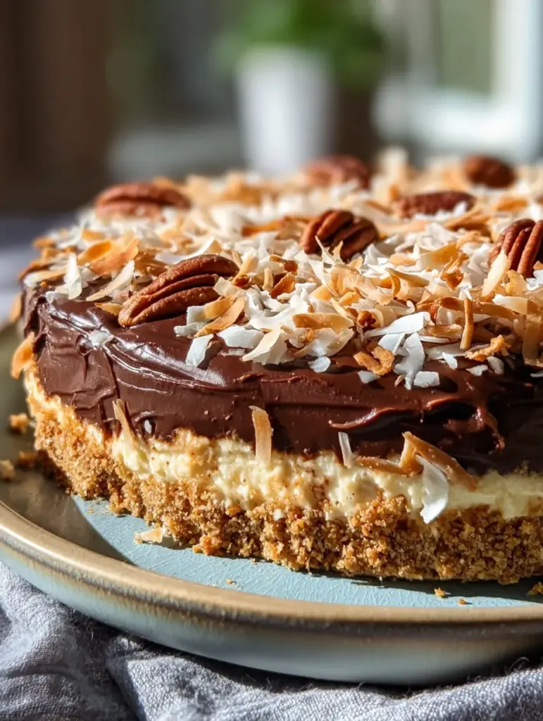 No-Bake German Pecan Chocolate Pie