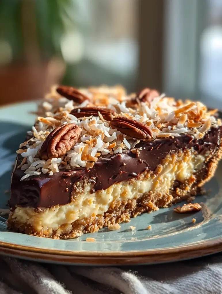 No-Bake German Pecan Chocolate Pie