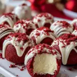 Christmas Red Velvet Cheesecake Bites