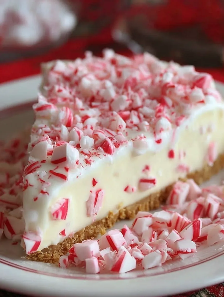 No-Bake Candy Cane Pie 🎄🍬: A Festive Holiday Treat Everyone Will Love