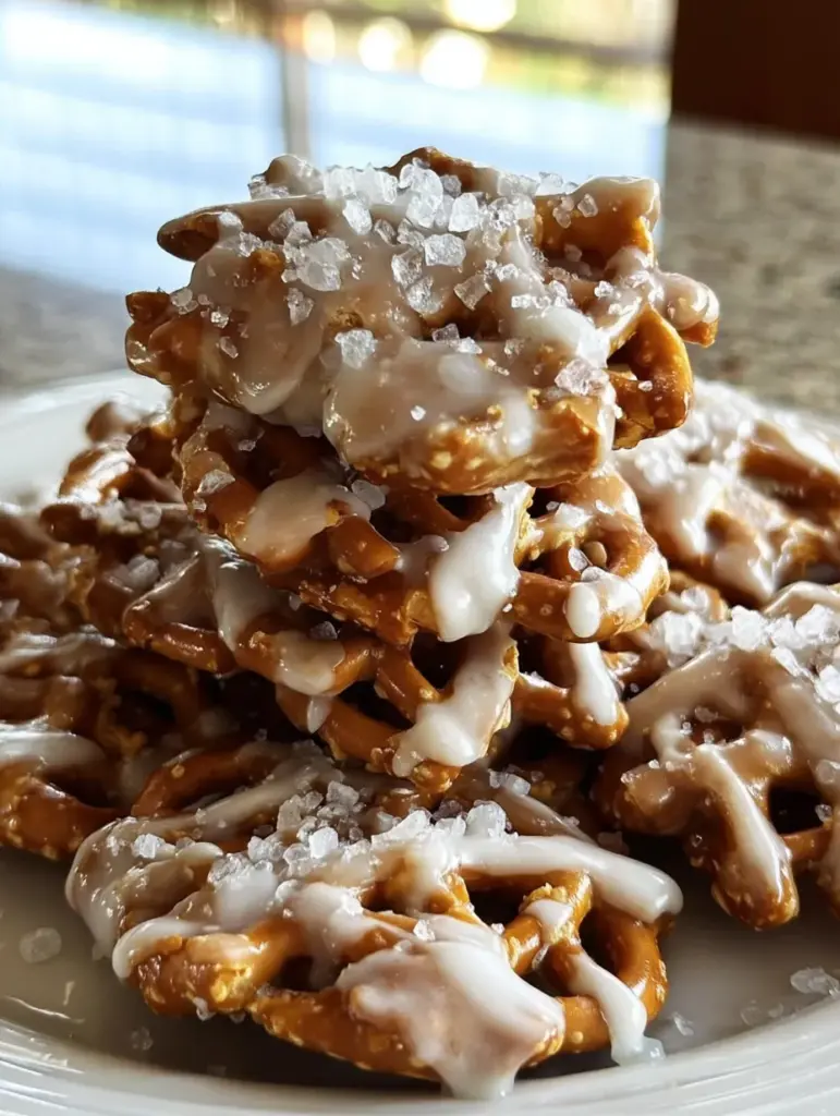 No-Bake Peanut Butter Pretzel Clusters

