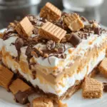 Peanut Butter Layered Delight: Indulge in This Creamy Treat!