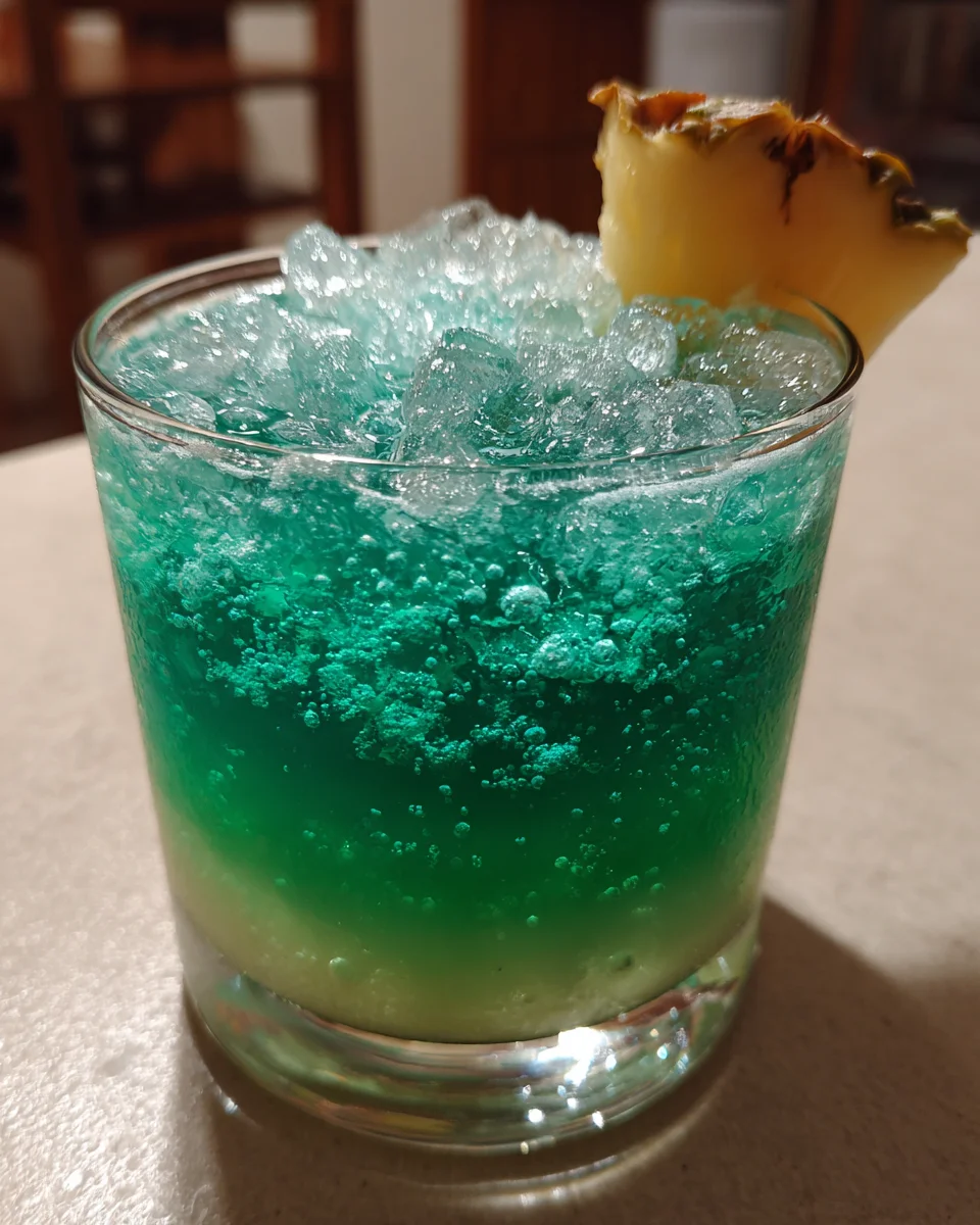 Green Grinch Cooler: A Sweet and Sour Holiday Cocktail