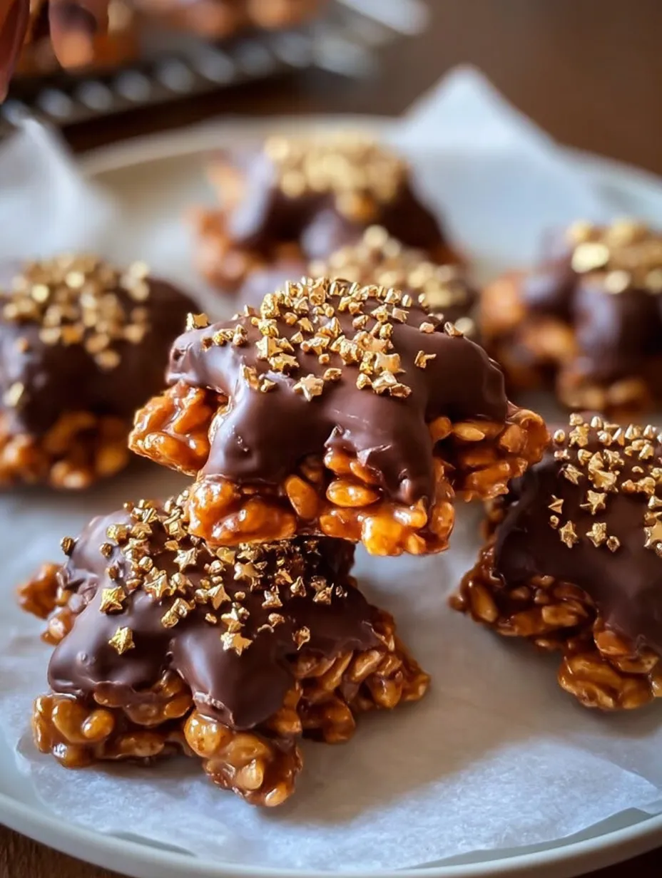 Chocolate-Dipped Caramel Star Crunch Cookies: The No-Bake Holiday Treat That Steals the Show ⭐