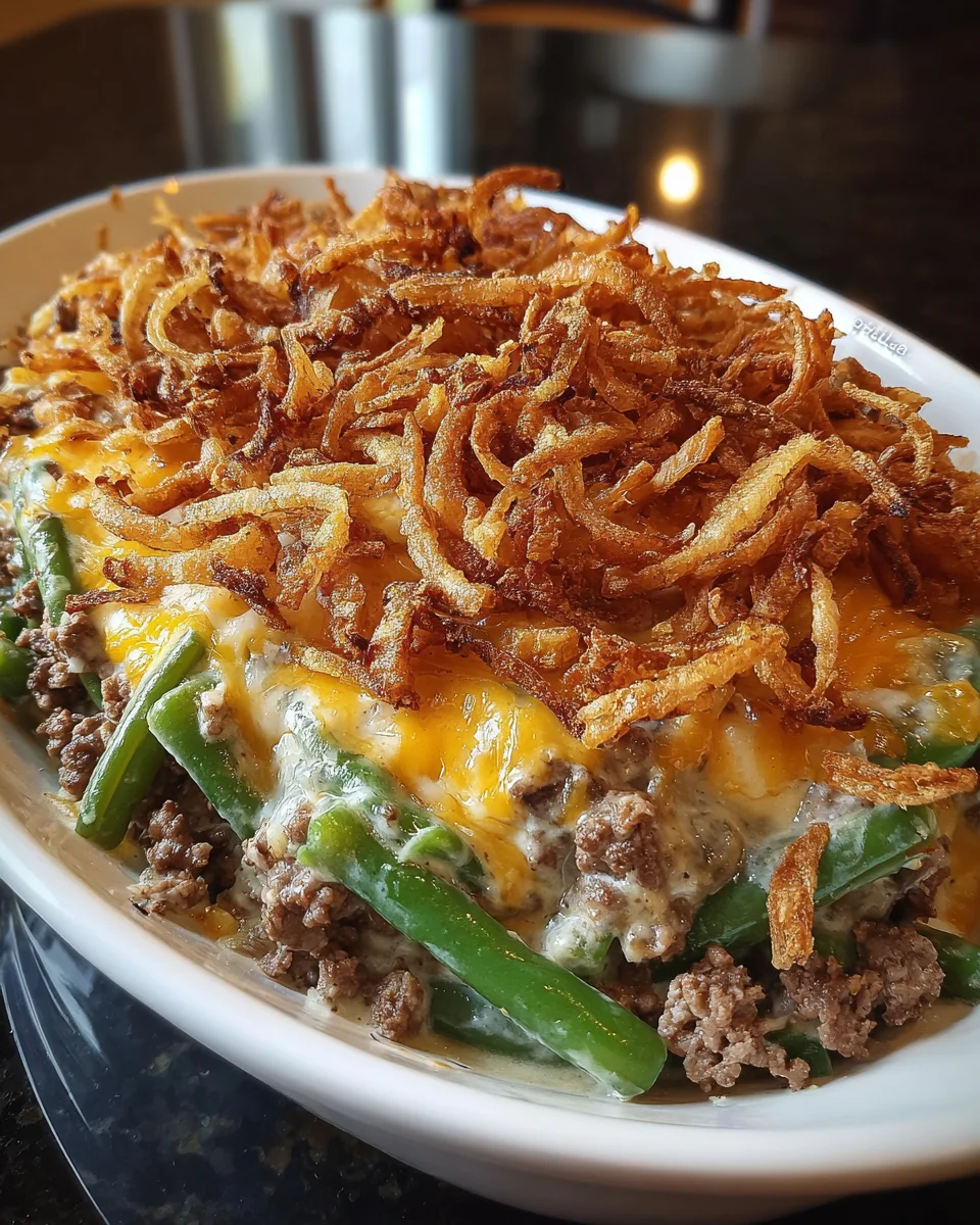 Hamburger Green Bean Casserole: A Quick Family Favorite!