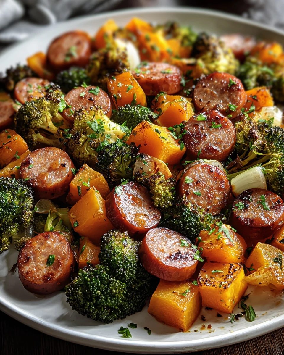 Honey Garlic Sheet Pan Sausage