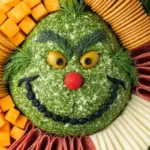 Grinch Face Holiday Cheeseball