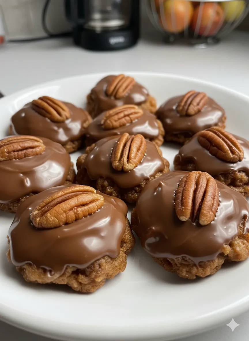 🍫 No-Bake Turtle Pecan Clusters Recipe: A Gooey, Chocolatey Hug in Every Bite!