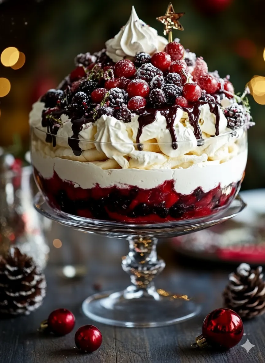 🎄 Christmas Berry Pavlova Trifle: A Holiday Dessert to Remember