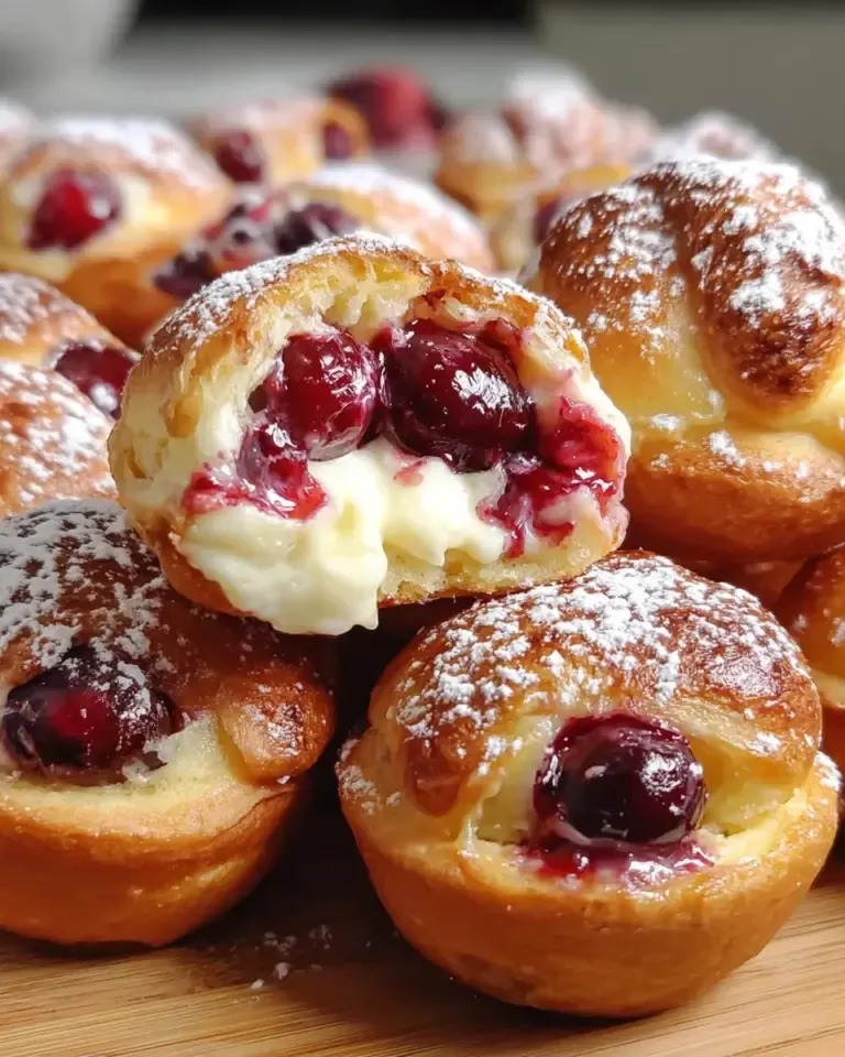 Cherry Cheesecake Crescent Muffins – A Bakery-Style Dream