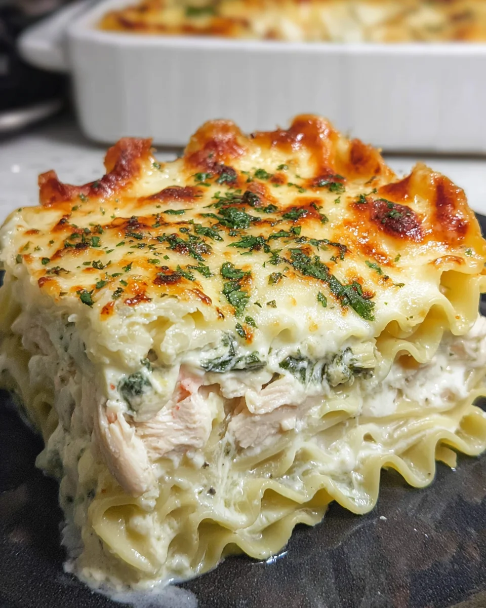 Chicken Lasagna Bake: Delight in This Creamy Recipe Today!