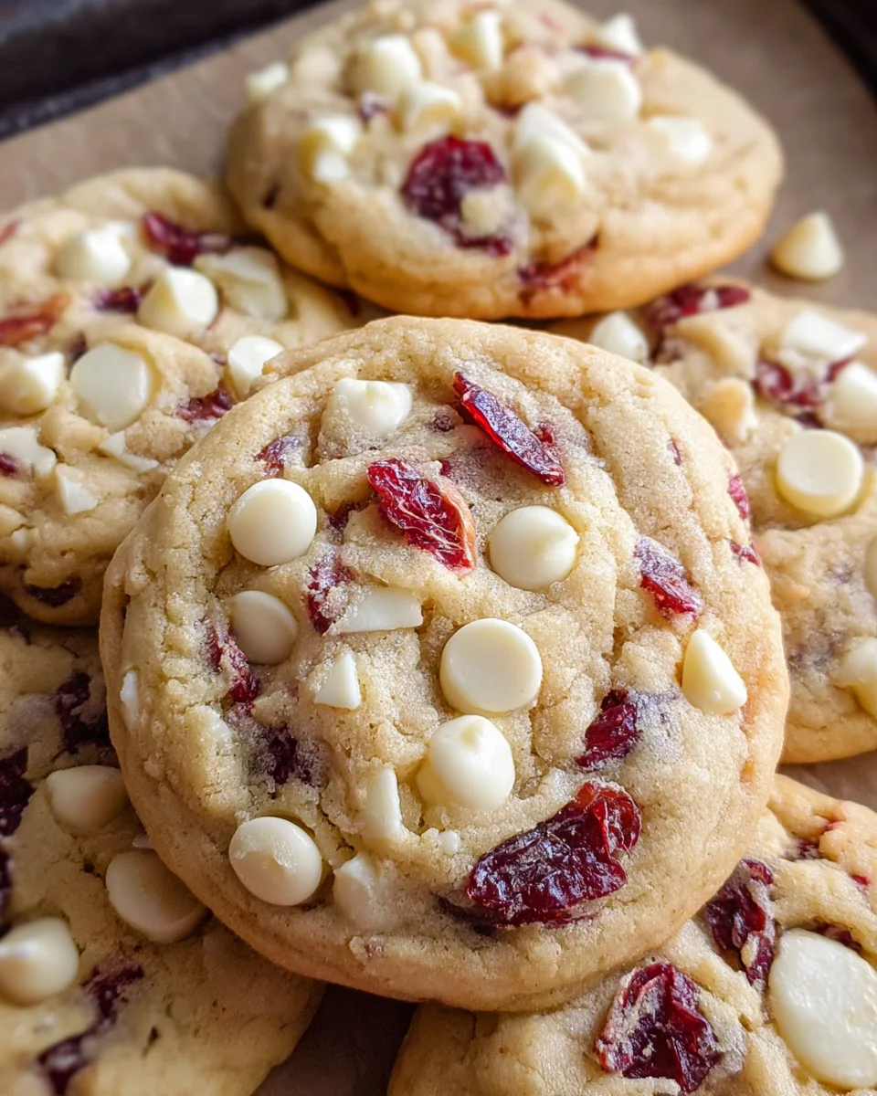 White Chocolate Cranberry Cookies