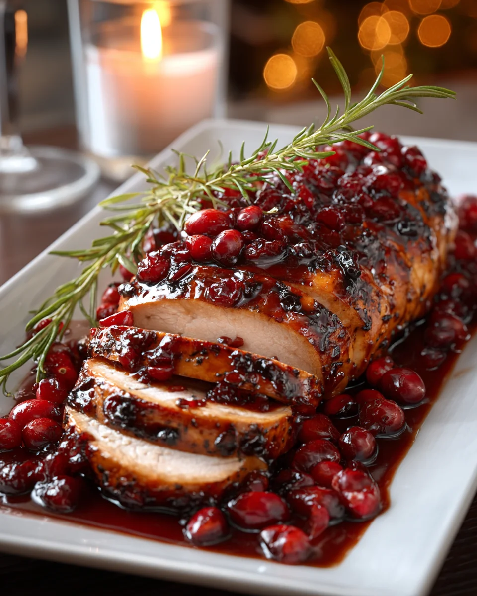 Cranberry Glazed Pork Tenderloin