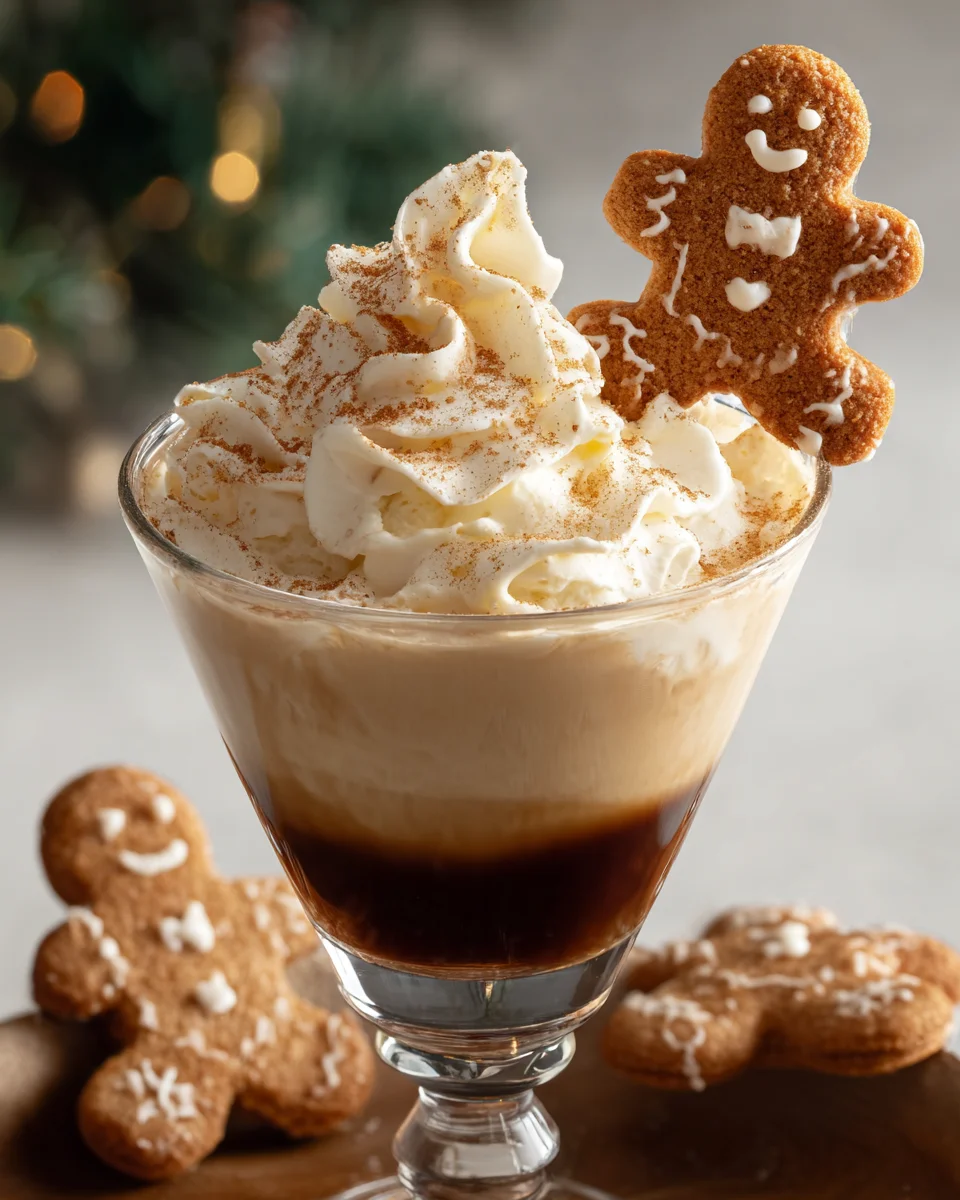 Gingerbread Cocktail with Cream