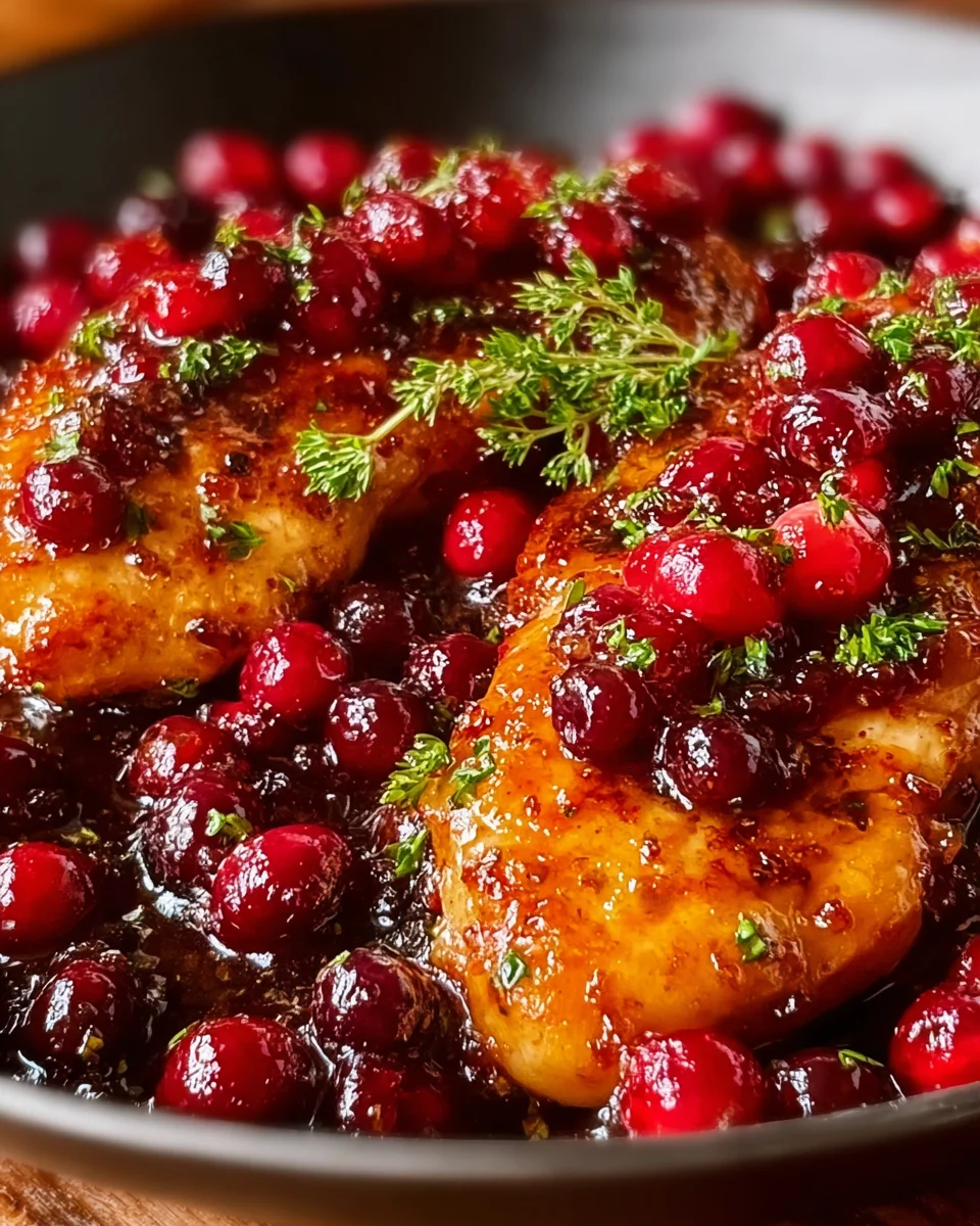 Cranberry Orange Glazed Chicken