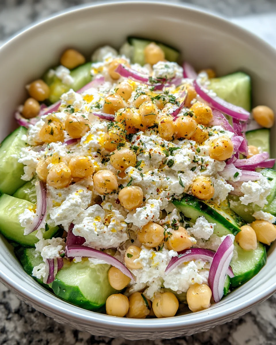 Cottage Cheese Chickpea Salad Bowl Recipe You’ll Love!