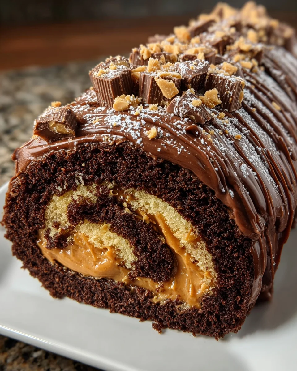Peanut Butter Cup Chocolate Roll: A Delectable Delight!