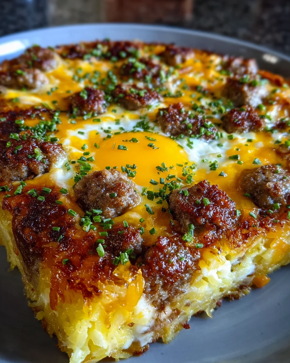 Sausage Hashbrown Breakfast Dish