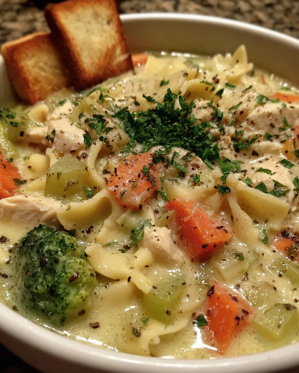 White Chicken Lasagna Soup: A Creamy Comfort Delight!