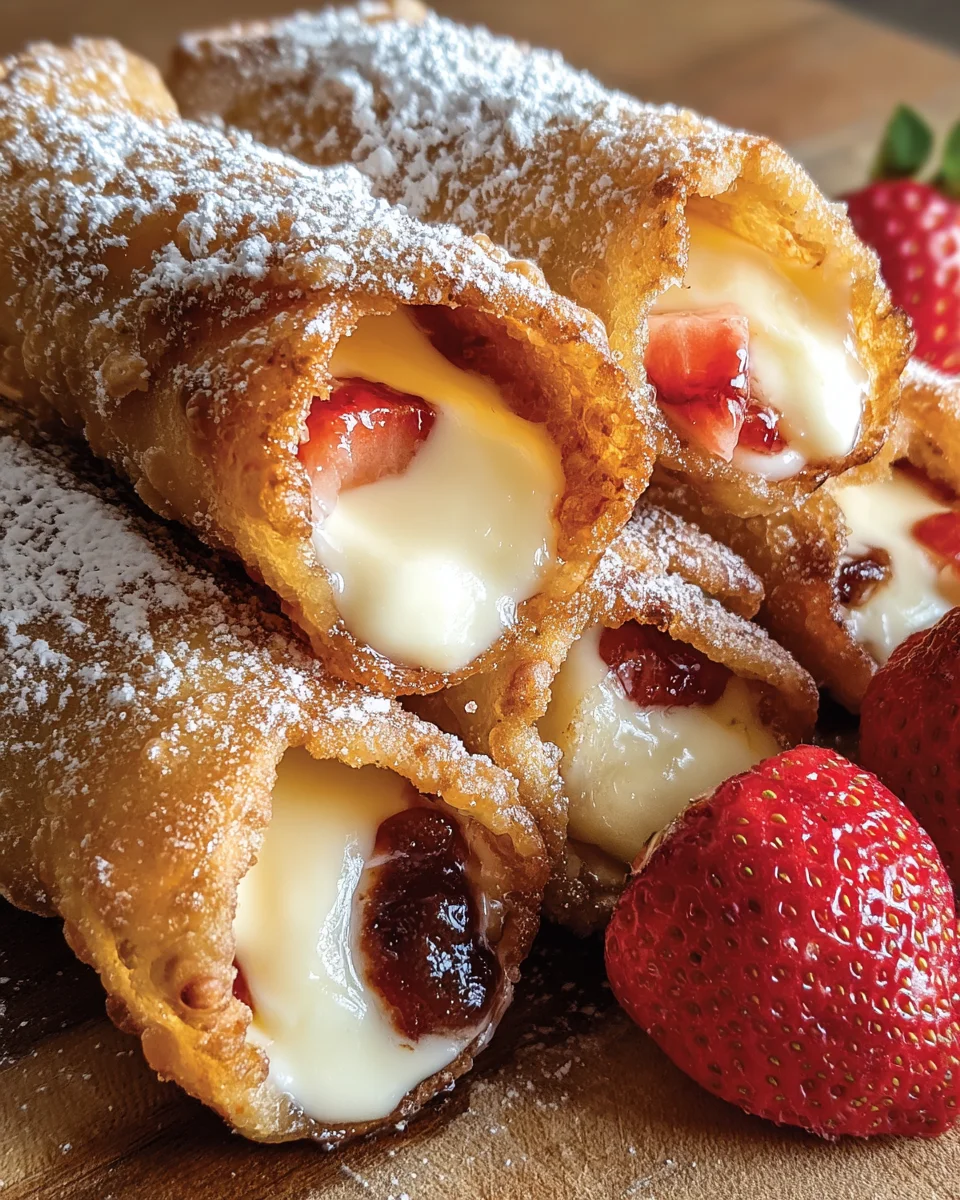 Cheesecake Egg Rolls Dessert