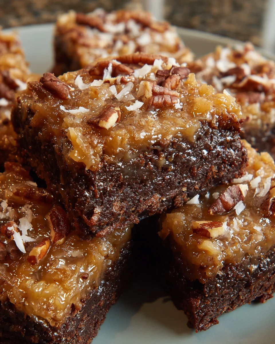 German Chocolate Pecan Brownies
