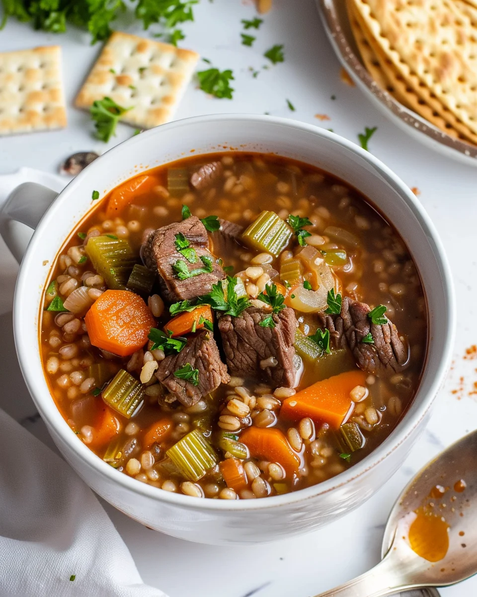 Beef Barley Vegetable Soup