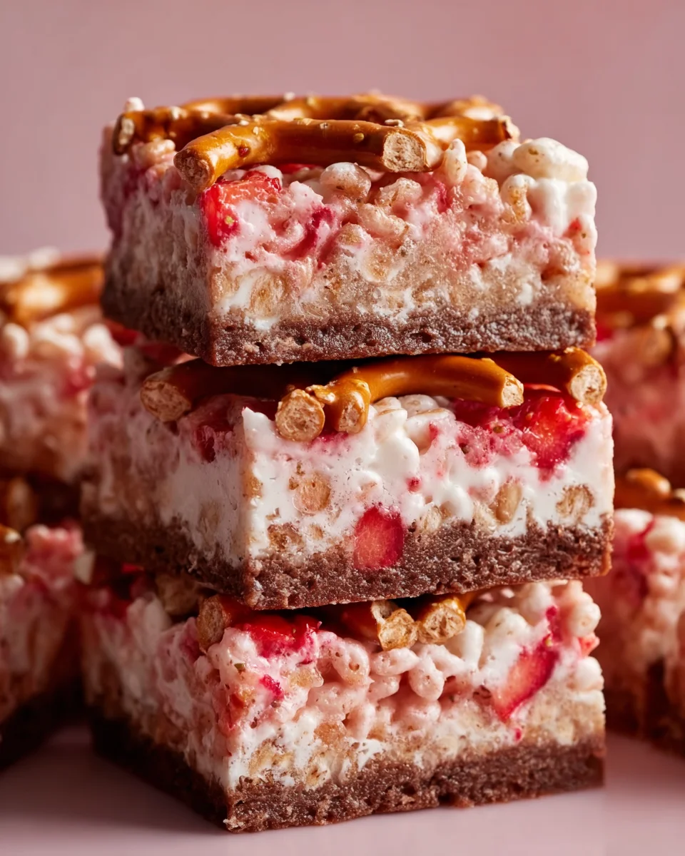 Strawberry Pretzel Marshmallow Treats: A Sweet Surprise!
