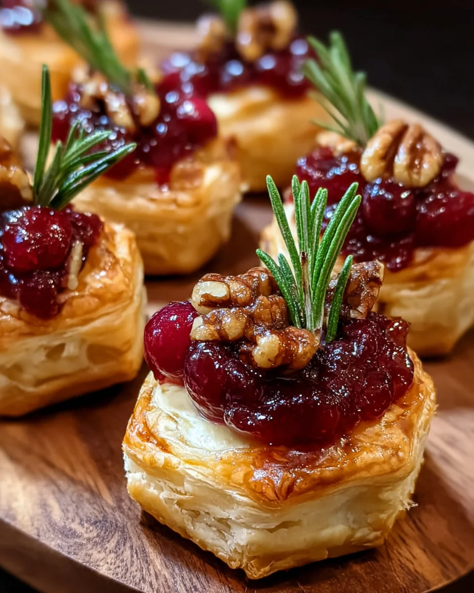 Baked Cranberry Brie Bites