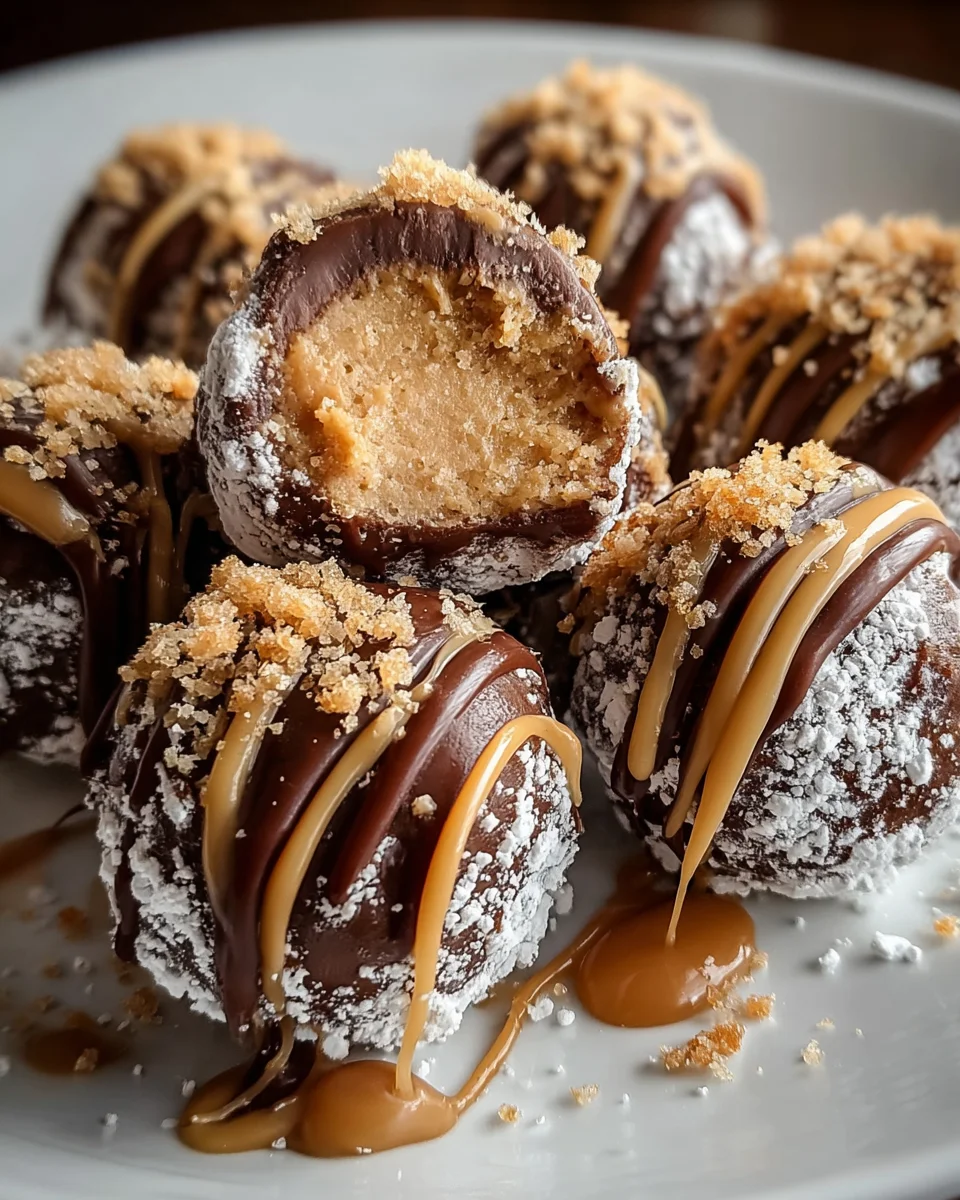 Chocolate Peanut Butter Snowballs