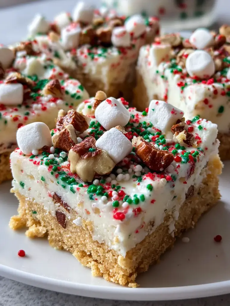 Santa’s No-Bake Sugar Cookie Bars