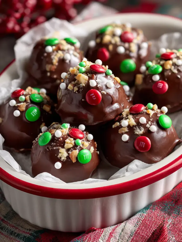 Holiday Chocolate Crunch Truffles