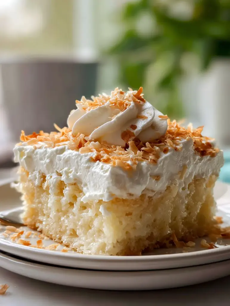 Coconut Cream Poke Cake