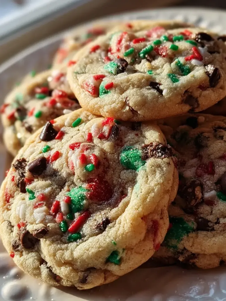 Christmas Chocolate Chip Cookies