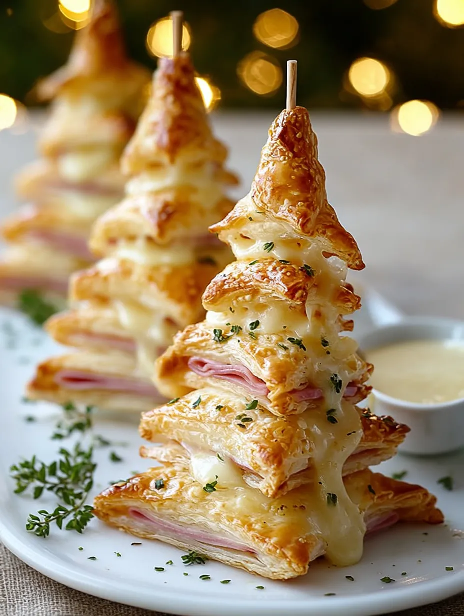 Puff Pastry Christmas Trees