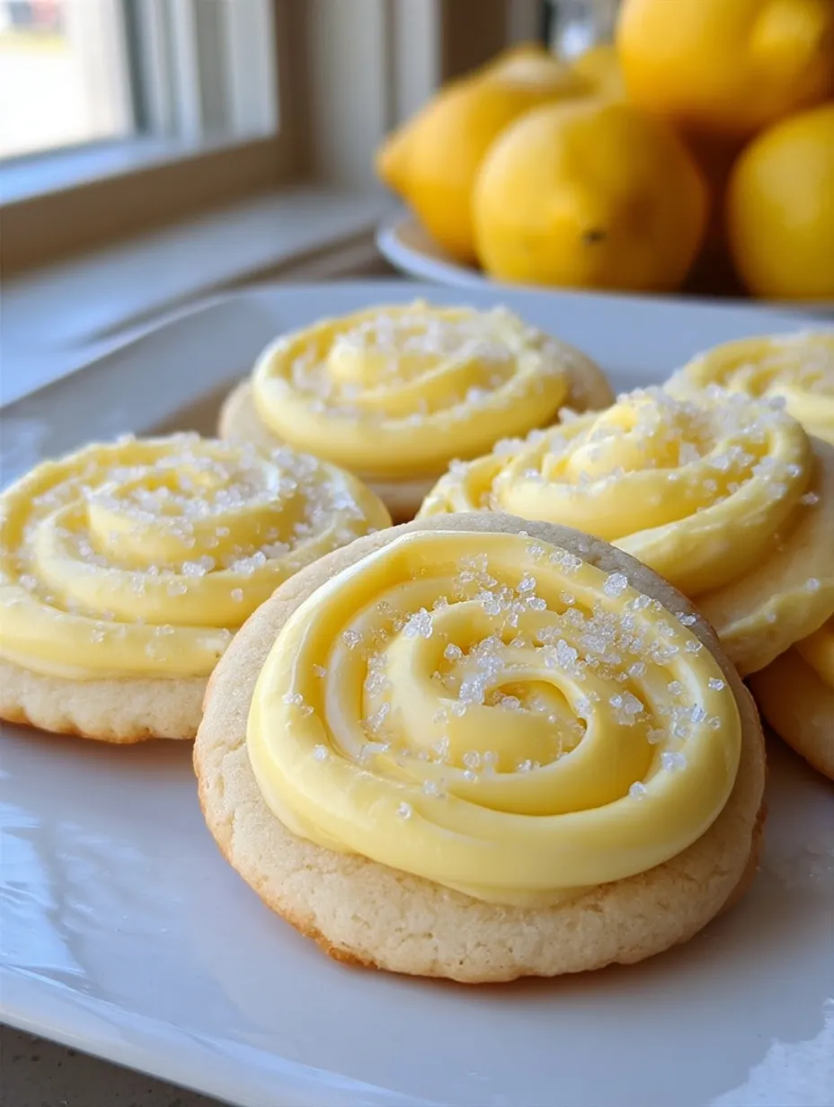 🍋 Lemon Swirl Frosted Sugar Cookies: A Sweet Bite of Sunshine!