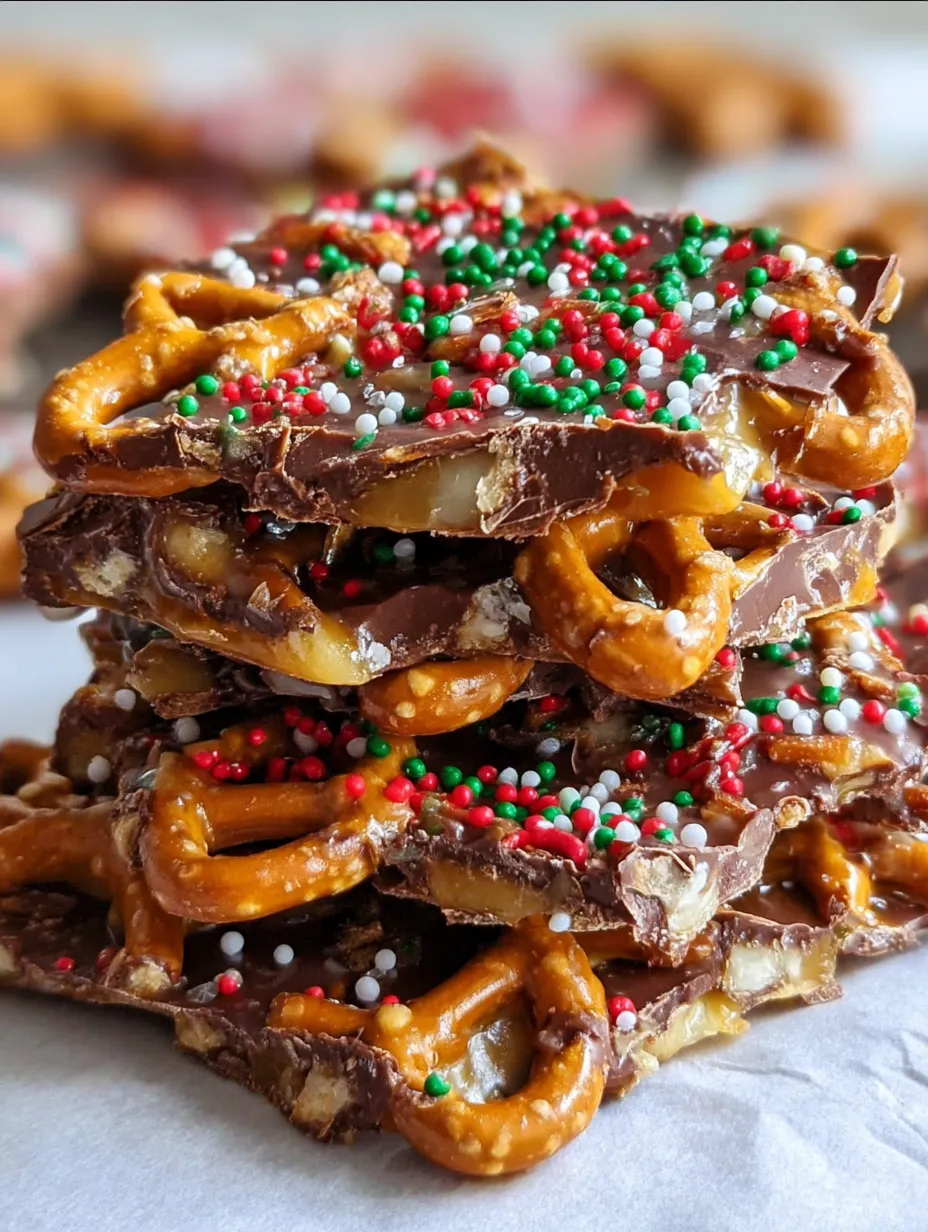 Pretzel Toffee Chocolate Bark