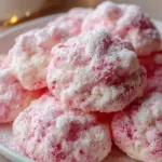 Soft Raspberry Christmas Snow Clouds
