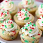 christmas Sprinkle Cookie Cups