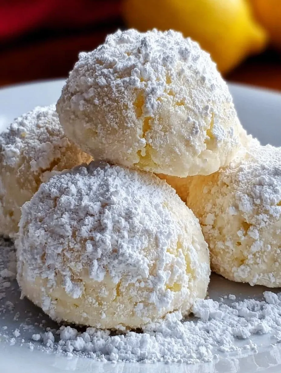 Lemon Snowball Cookies – A Holiday Dream Come True
