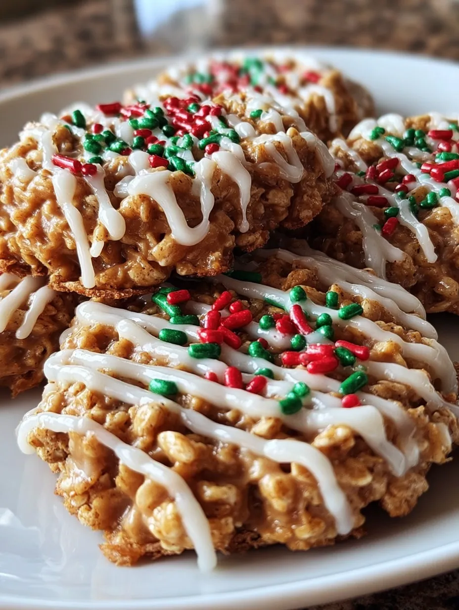 No-Bake Christmas Crunch Cookies